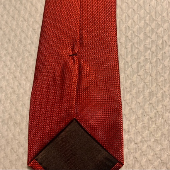 Louis Vuitton Red silk neck tie - Picture 7 of 10